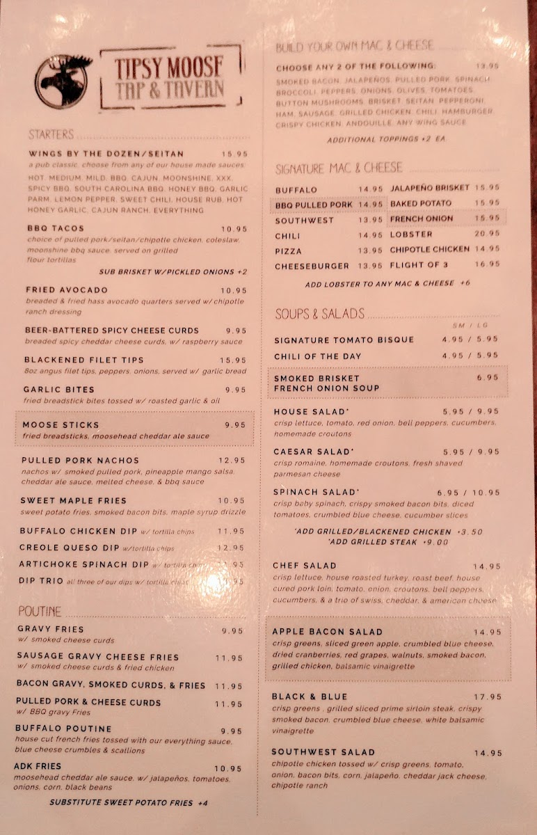 Tipsy Moose Tap & Tavern Menu - Image 5